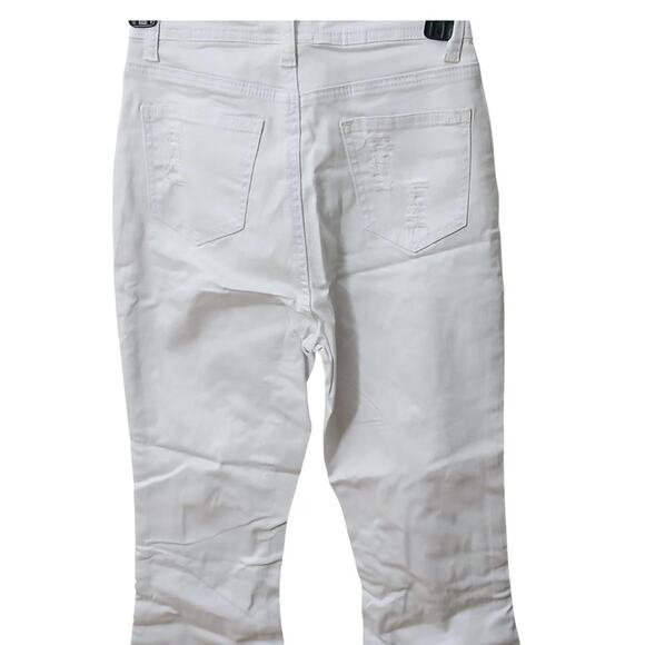 Ladies Swank A Posh Ripped Distressed white Jeans - Picture 3 of 7